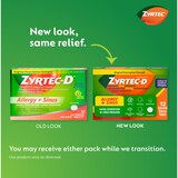 Zyrtec-D 12 Hour Allergy Medicine & Nasal Decongestant Tablets, thumbnail image