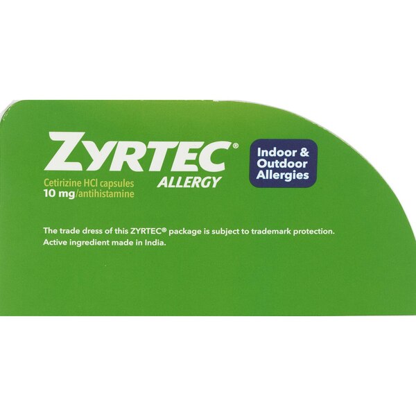 Zyrtec 24HR Allergy Relief Liquid Gels, 10mg Cetirizine HCl
