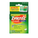 Zyrtec 24 Hour Allergy Tablets with Cetirizine HCl, Travel Size, 3 CT, thumbnail image