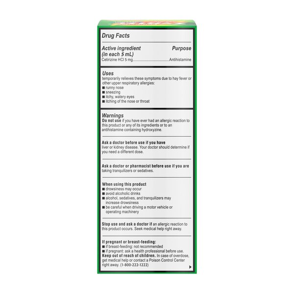 Zyrtec 24 Hr Children's Allergy Relief Liquid