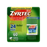 Zyrtec 24HR Allergy Relief Tablets, 10mg Cetirizine HCl, thumbnail image