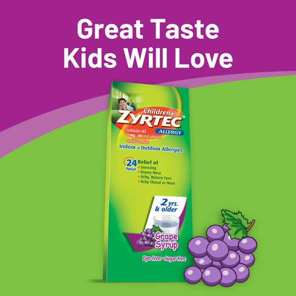 Zyrtec 24 Hr Children's Allergy Relief Liquid