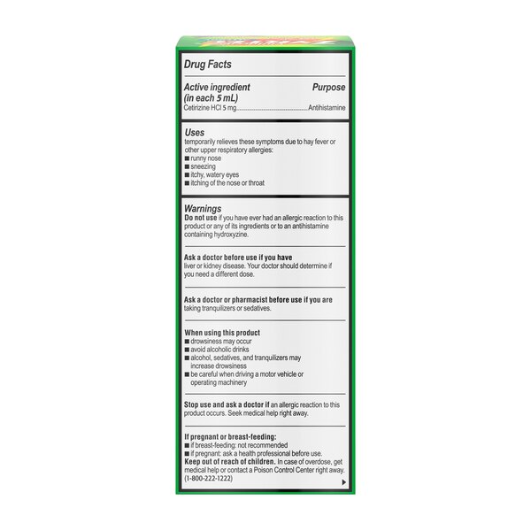 Zyrtec 24 Hr Children's Allergy Relief Liquid