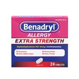 Benadryl Extra Strength Allergy Releif, 50mg Diphenhydramine HCl, 24 CT, thumbnail image