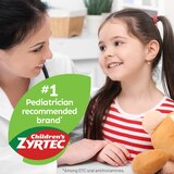 Zyrtec Children's 24HR Dye-Free Allergy Relief Chewable Tablets, 10mg Cetirizine HCl, Grape, 24 CT, thumbnail image 2 of 14