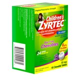 Children's Zyrtec Allergy Dye-Free Chewables, thumbnail image