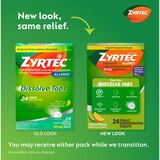 Zyrtec 24HR Allergy Relief Dissolve Tabs, 10mg Cetirizine HCL, Citrus, 24 CT, thumbnail image