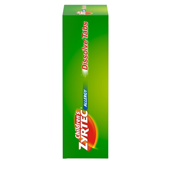 Zyrtec Children's 24HR Allergy Relief Dissovable Tabs, Citrus