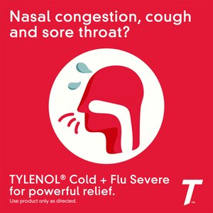 Tylenol Cold + Flu Severe Caplets, 24CT