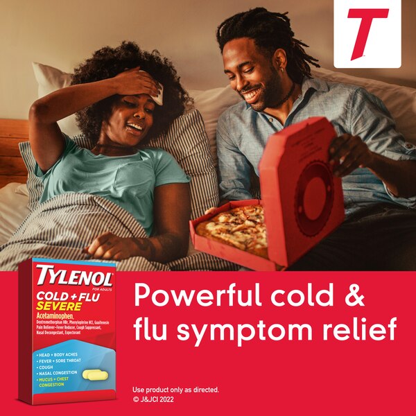 Tylenol Cold + Flu Severe Caplets, 24CT