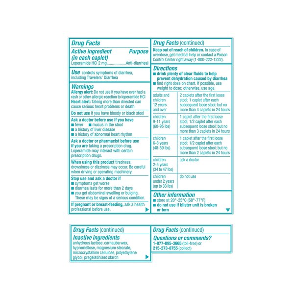 Imodium A-D Caplets, 6 CT