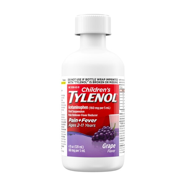 Children's Tylenol Pain & Fever Acetaminophen Oral Suspension, 4 FL OZ
