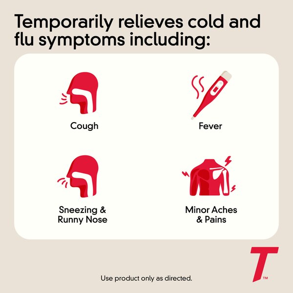 Children's Tylenol Cold & Flu Relief Liquid, 160mg Acetaminophen, Grape, 4 FL OZ