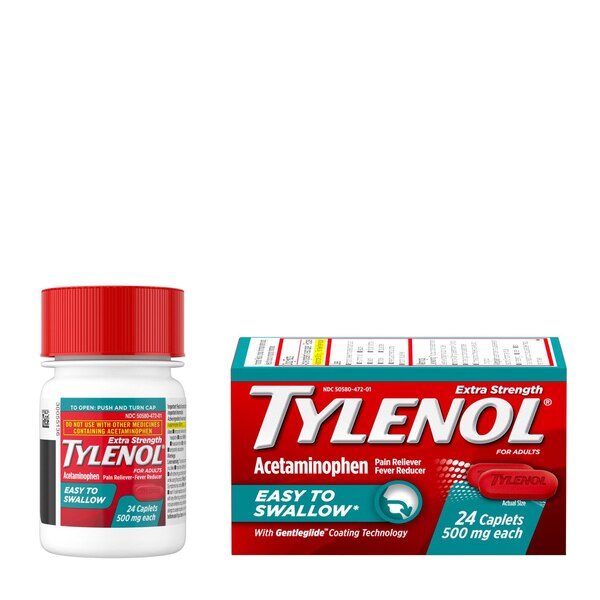 Tylenol Extra Strength Easy to Swallow, 24 CT