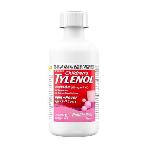Children's Tylenol Pain & Fever Acetaminophen Oral Suspension, 4 FL OZ