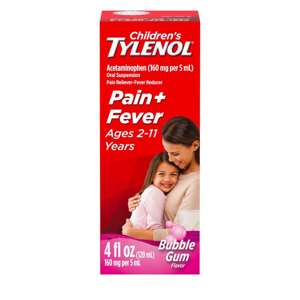 Children's Tylenol Pain & Fever Acetaminophen Oral Suspension, 4 FL OZ