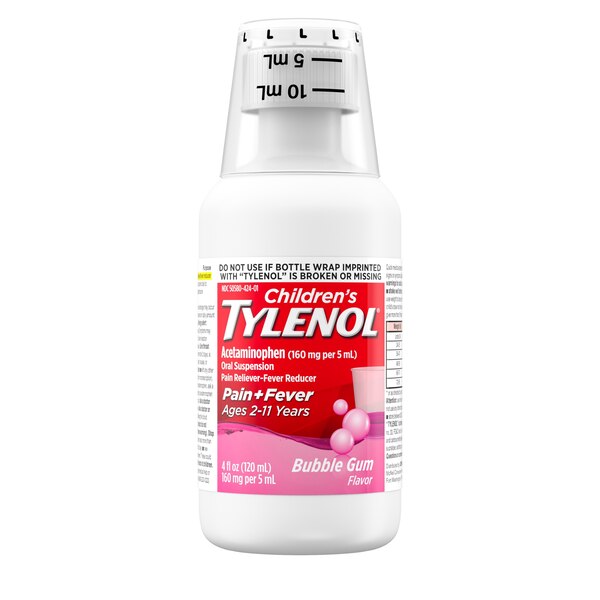 Children's Tylenol Pain & Fever Acetaminophen Oral Suspension, 4 FL OZ