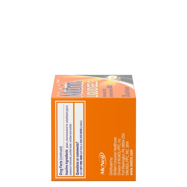 Motrin IB Liquid Gels 200 MG Ibuprofen Capsules
