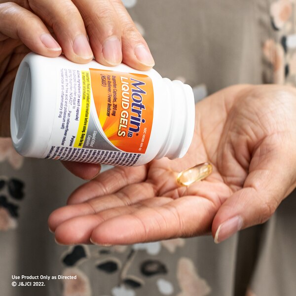 Motrin IB Liquid Gels 200 MG Ibuprofen Capsules