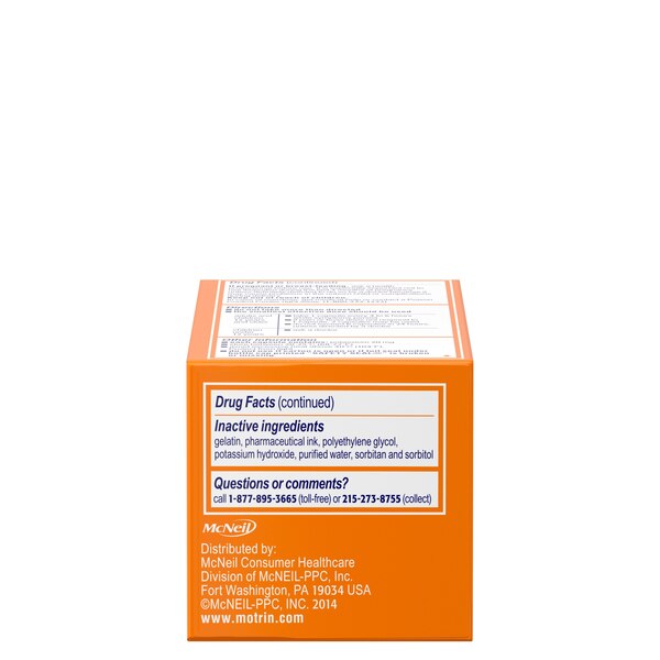 Motrin IB Liquid Gels 200 MG Ibuprofen Capsules