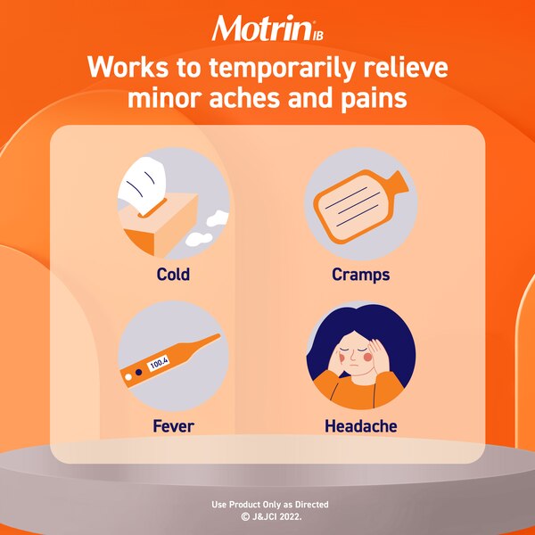 Motrin IB Liquid Gels 200 MG Ibuprofen Capsules