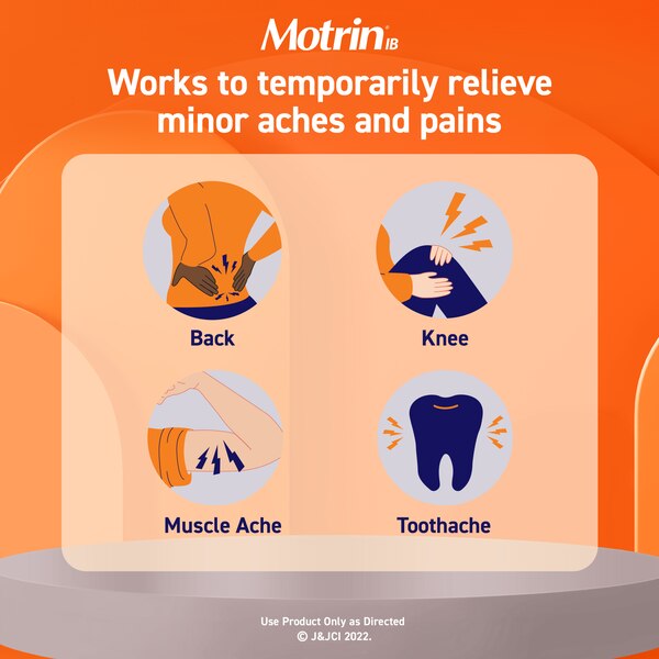 Motrin IB Liquid Gels 200 MG Ibuprofen Capsules