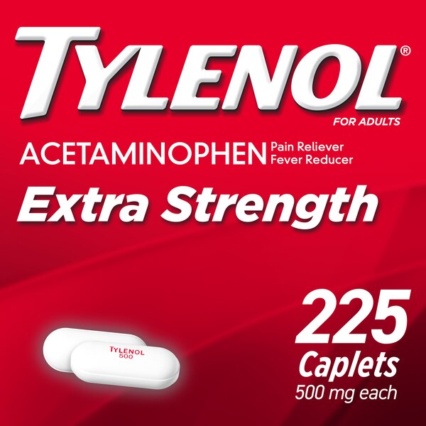 Tylenol Extra Strength Caplets with 500 mg Acetaminophen