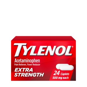 Tylenol Extra Strength Acetaminophen 500 MG Caplets, 24 Count - CVS Pharmacy