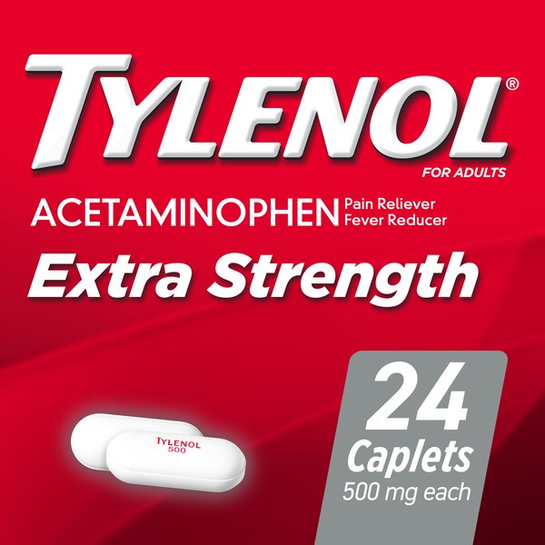 Tylenol Extra Strength Acetaminophen 500 MG Caplets