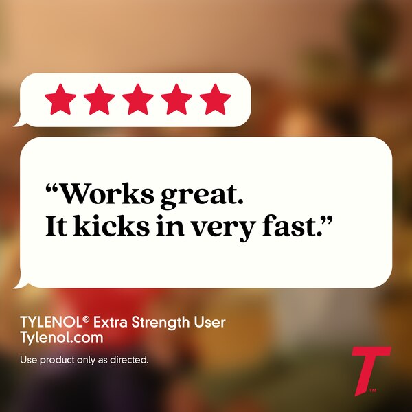 Tylenol Extra Strength Acetaminophen 500 MG Tablets, 24 CT