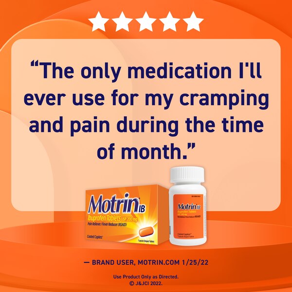 Motrin IB Ibuprofen 200 MG Tablets