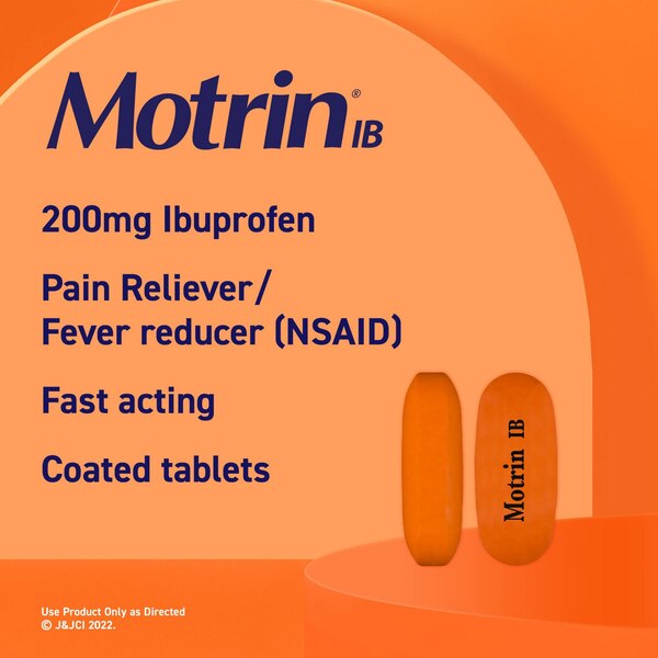 Motrin IB Ibuprofen 200 MG Tablets