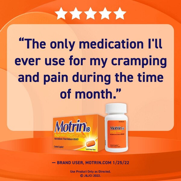 Motrin IB Ibuprofen 200 MG Tablets