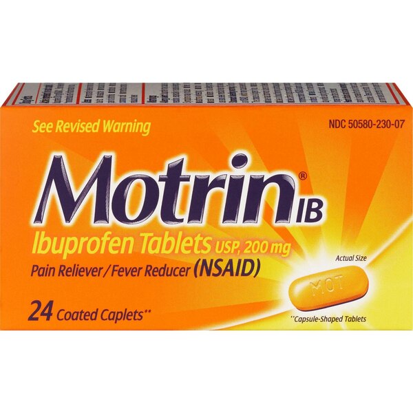 Motrin IB Ibuprofen 200 MG Tablets