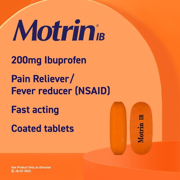 Motrin IB Ibuprofen 200 MG Tablets