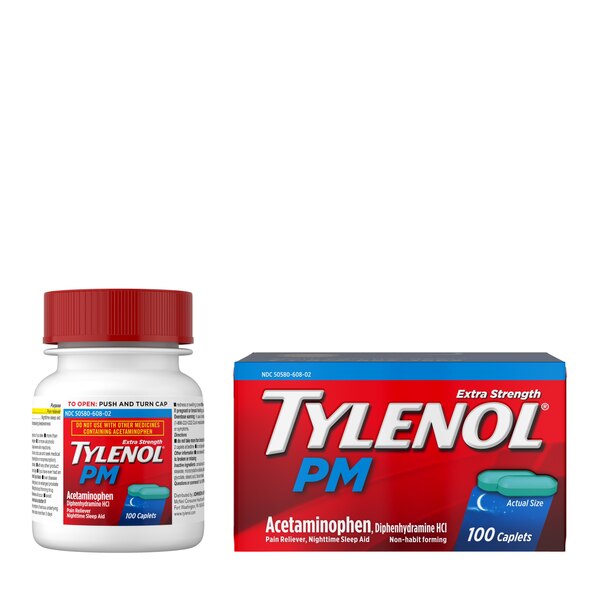 Tylenol PM Extra Strength Pain Reliever & Sleep Aid Caplets