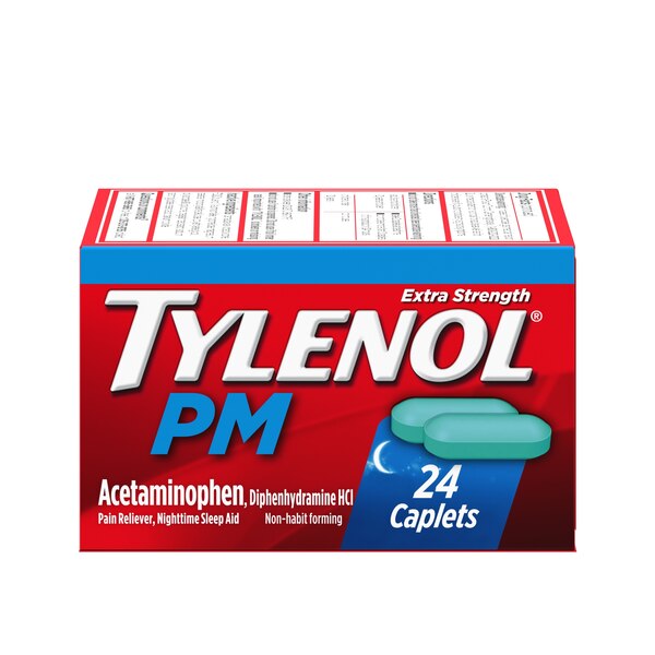 Tylenol PM Extra Strength Pain Reliever & Sleep Aid Caplets