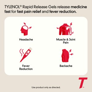 Tylenol Extra Strength Acetaminophen Rapid Release Gels, 24 Count - CVS Pharmacy