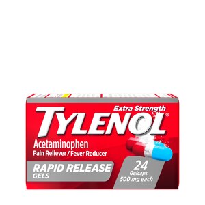 Tylenol Extra Strength Acetaminophen Rapid Release Gels, 24 Count - CVS Pharmacy