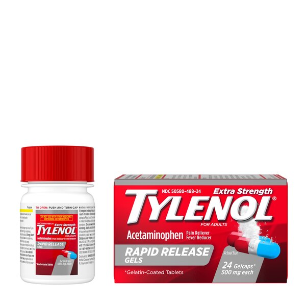 Tylenol Extra Strength Acetaminophen Rapid Release Gels