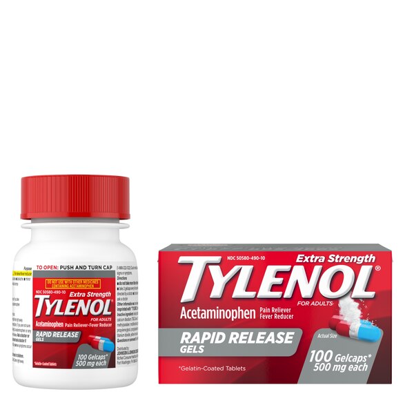 Tylenol Extra Strength Acetaminophen Rapid Release Gels