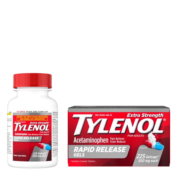 Tylenol Extra Strength Acetaminophen Rapid Release Gels