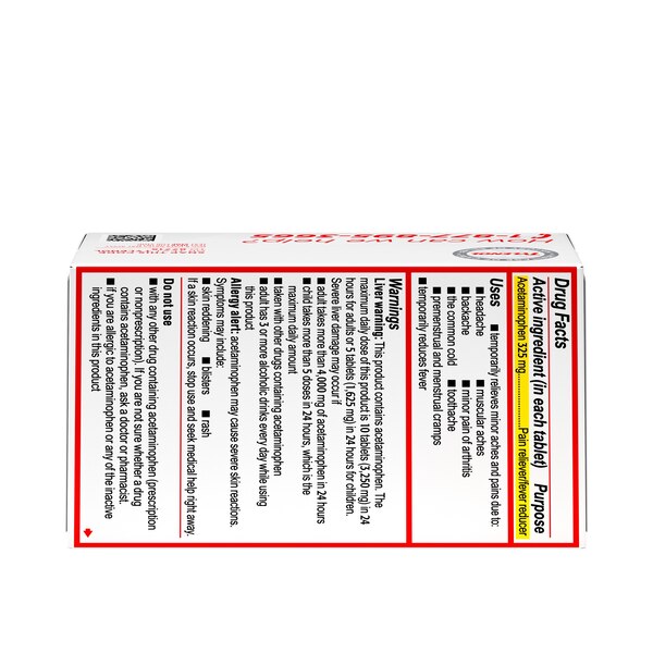 Tylenol Regular Strength Acetaminophen 325 MG Tablets, 100 CT