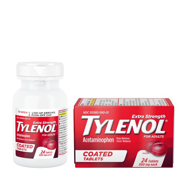 Tylenol Extra Strength Acetaminophen 500 MG Tablets