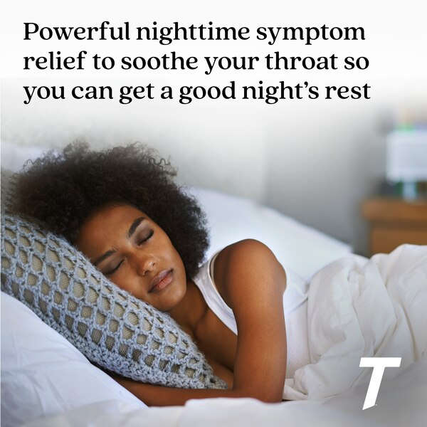 Tylenol Extra Strength Severe Cough + Sore Throat Night Liquid, 8 OZ
