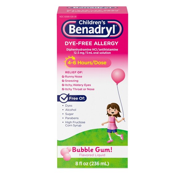Children’s Benadryl Dye-Free Allergy Liquid
