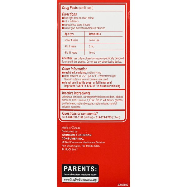 Children's Sudafed PE Cold+Cough Grape Flavor Liquid, 4 Fl. Oz