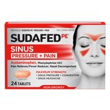 Sudafed PE Max Strength Non-Drowsy Sinus Pressure + Pain Caplets, 24 CT, thumbnail image