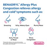 Benadryl Allergy Plus Congestion Ultratabs Allergy Medicine, 24 ct, thumbnail image