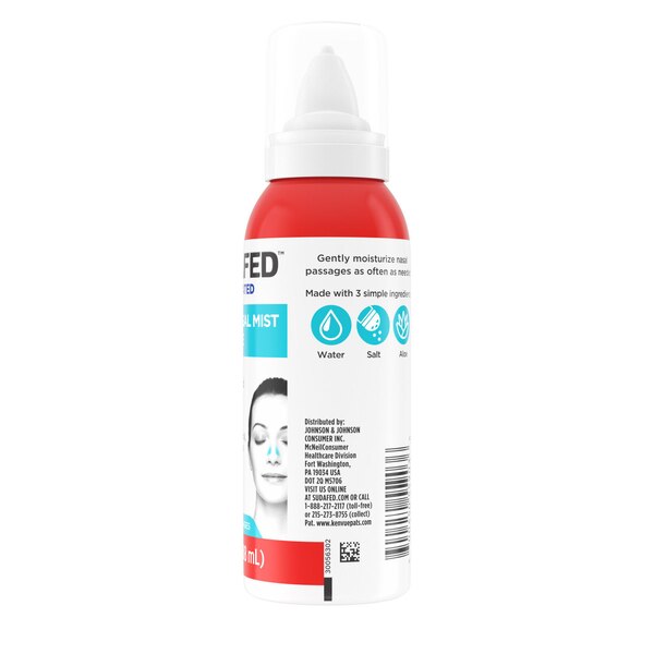 Sudafed Non-Medicated Saline Nasal Mist with Aloe, 3 OZ